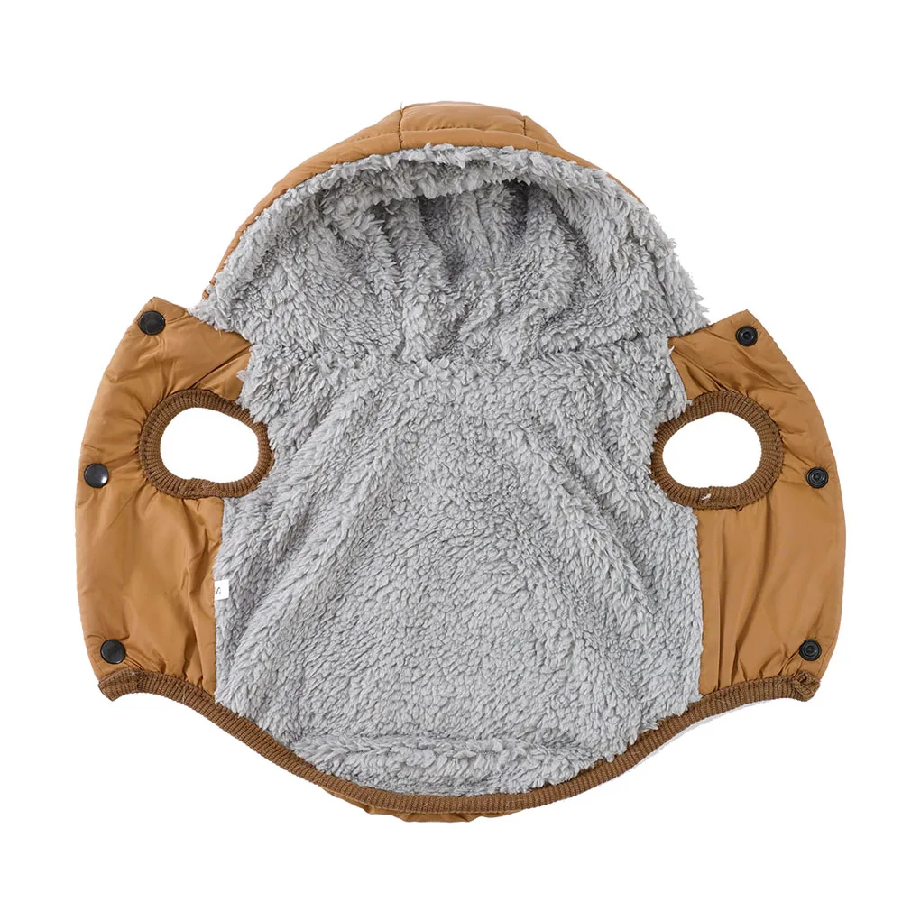 Winterhundekleidung, warme Fleece-Hundekapuzenjacke, wasserdichtes Haustierkleidung, Welpen-Hoodie-Outfit für kleine und mittelgroße Hunde, Chihuahua – Detail 6