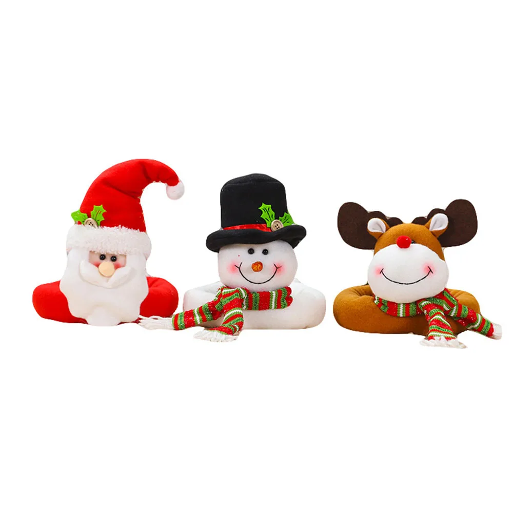 

3pcs Christmas Cartoon Buckle Lovely Curtain Tieback Chic Decorative Buckles Festive Holiday Home Accessories Xmas Curtain Clasp