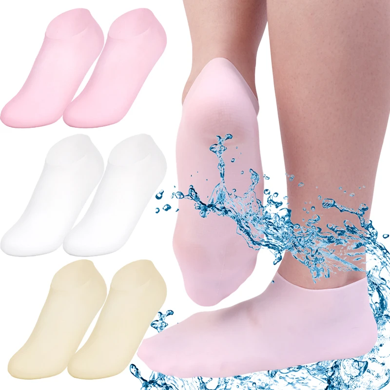 

Silicone Moisturizing Gel Foot Socks Exfoliating Gel Heel Socks Anti Cracking Dead Skin Remove Relieve Foot Care Pedicure Tools