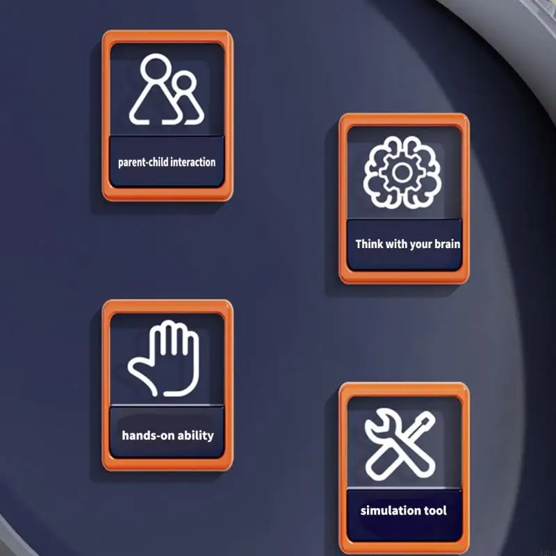 معدات إصلاح التظاهر المهنية 90 قطعة مجموعة اللعب الهندسية للأطفال خطة تخزين كثيفة لعبة تطوير المهارات الحركية A2UB