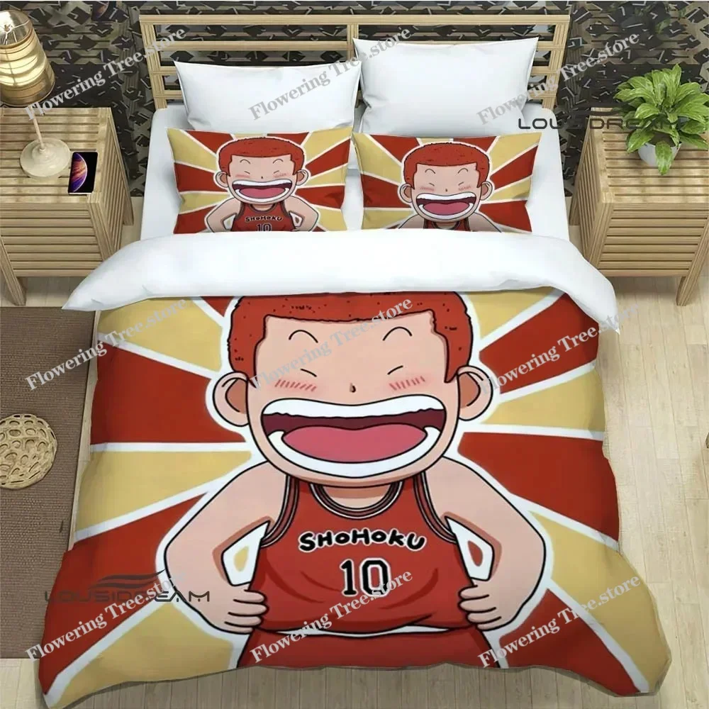

3D Cartoon Slam Dunk Bedding Sets exquisite bed supplies set duvet cover bed comforter set bedding set luxury birthday gift
