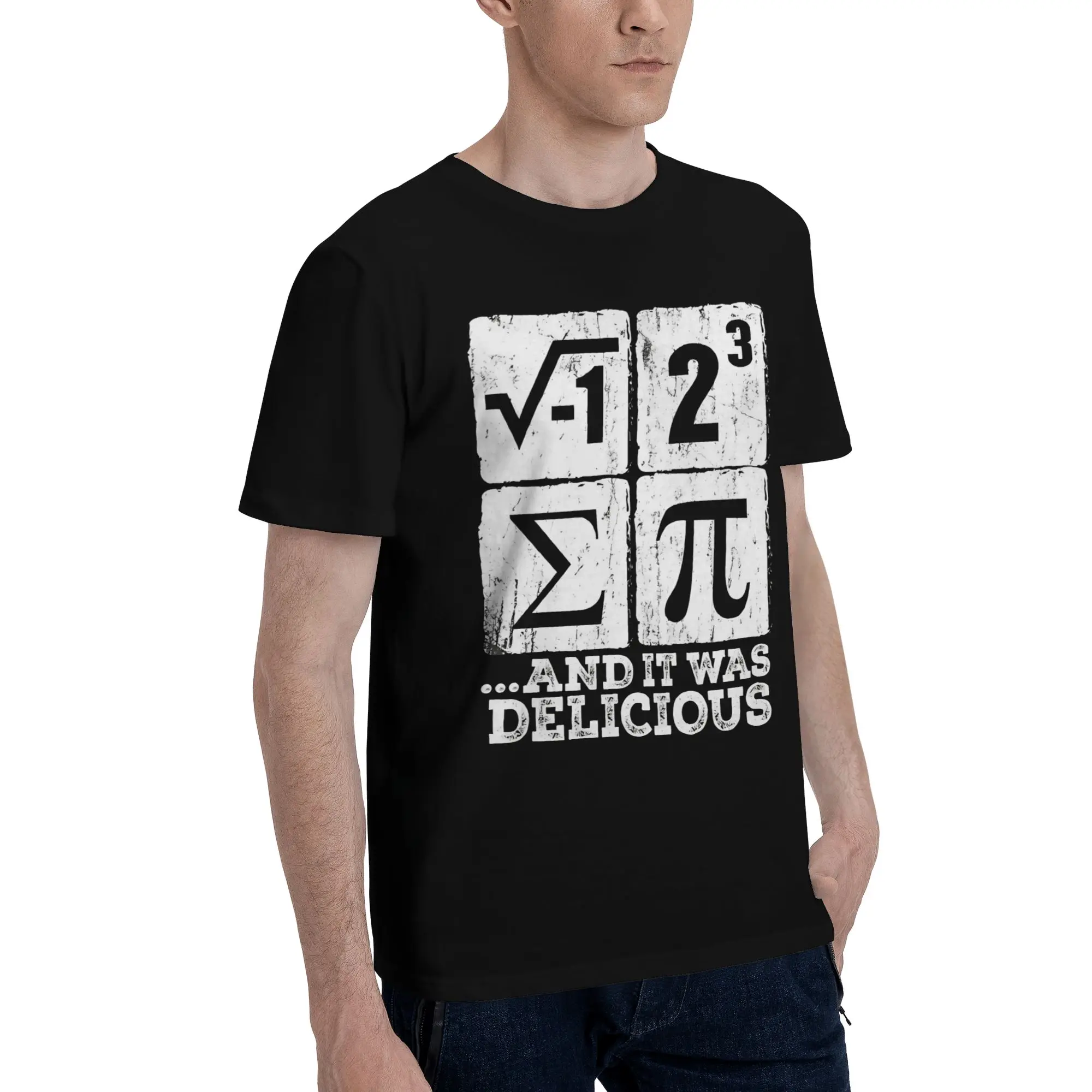 Pi some pie Math Nerd Humor   Men's T Shirts Math pi Novelty Tee Shirt Short Sleeve Crew Neck Pure Cotton Gift Clothes T-Shirt