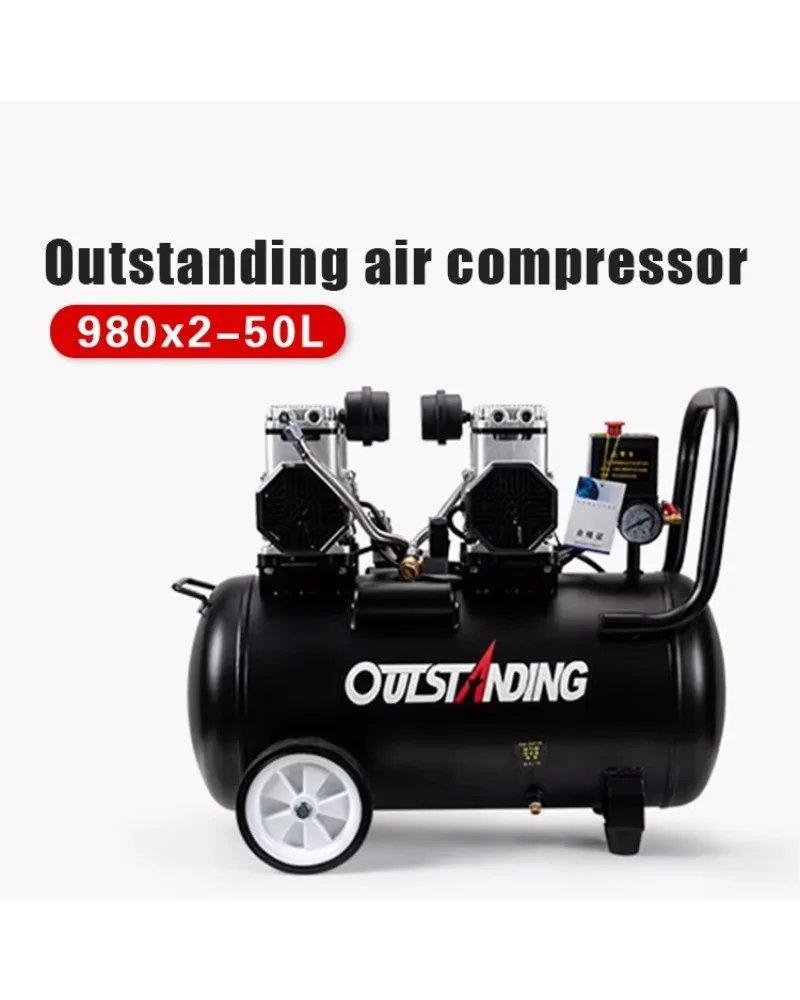 Outstanding Air Compressor 980*2-50L Air Compressors Compressor Portable Dental Unit Dental Suction
