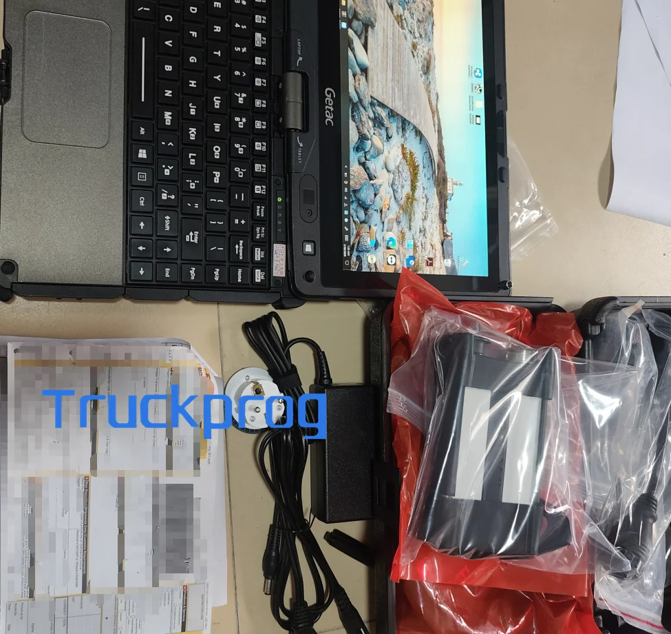 

v110 laptop tablet 2.8 Ptt Vocom II 88894000 for VCADS VOCOM 2 EURO6 FH & FM Truck Excavator loader Diagnostic Scanner Tool