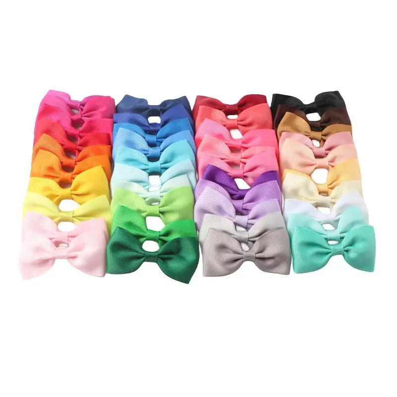 

Банты для волос для девочек, заколки-КРОКОДИЛЬЧИКИ, ленты 2,5 дюйма, эластичные повязки для волос, аксессуары для детей, 200 шт., HD3210