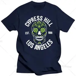 Cypress Hill - LA 1988 Sugar Skull Official Licensed Men Large Size Cotton T-Shirt S-6XL