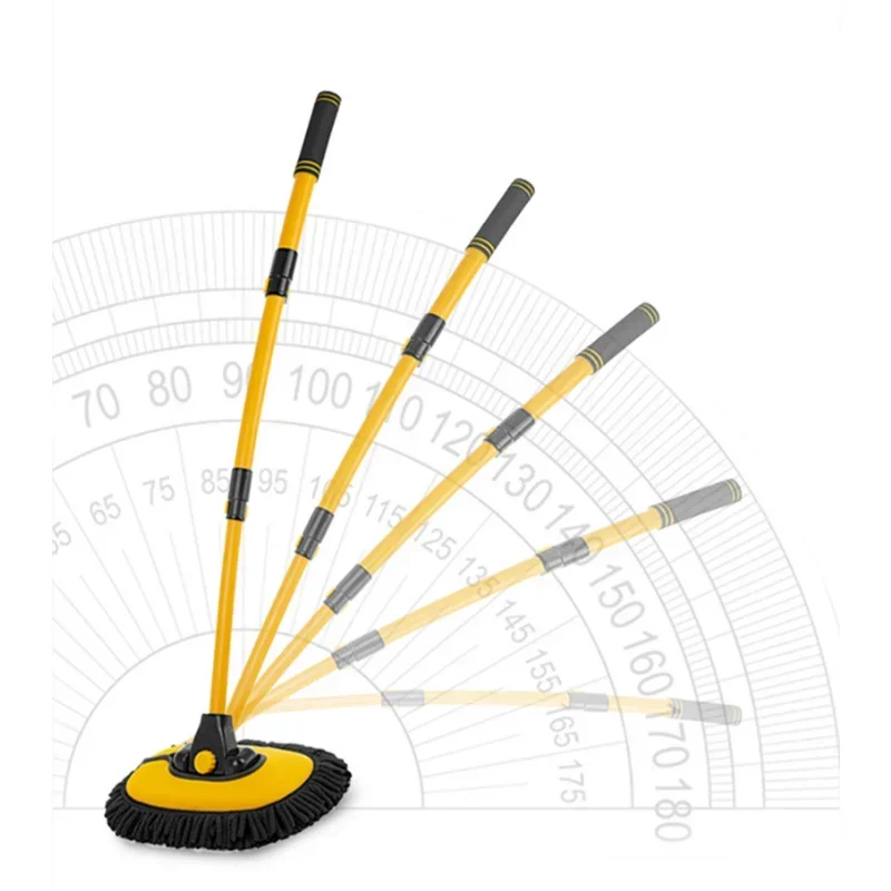 

Щетка для мытья автомобиля с длинной ручкой, шениль, регулируемая телескопическая щетка для мытья автомобиля, Швабра, вращающиеся автомобильные аксессуары