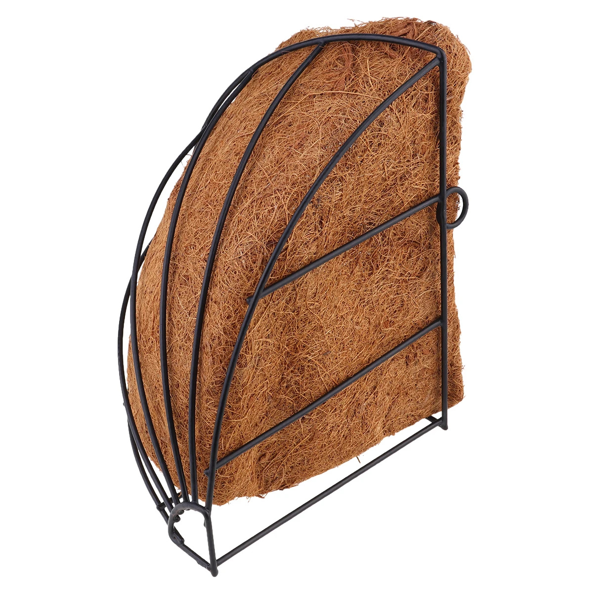 

Wrought Iron Hanging Basket Flower Pot Coconut Palm Balcony Holder Plant Coir Rustproof Durable Space Saving Home