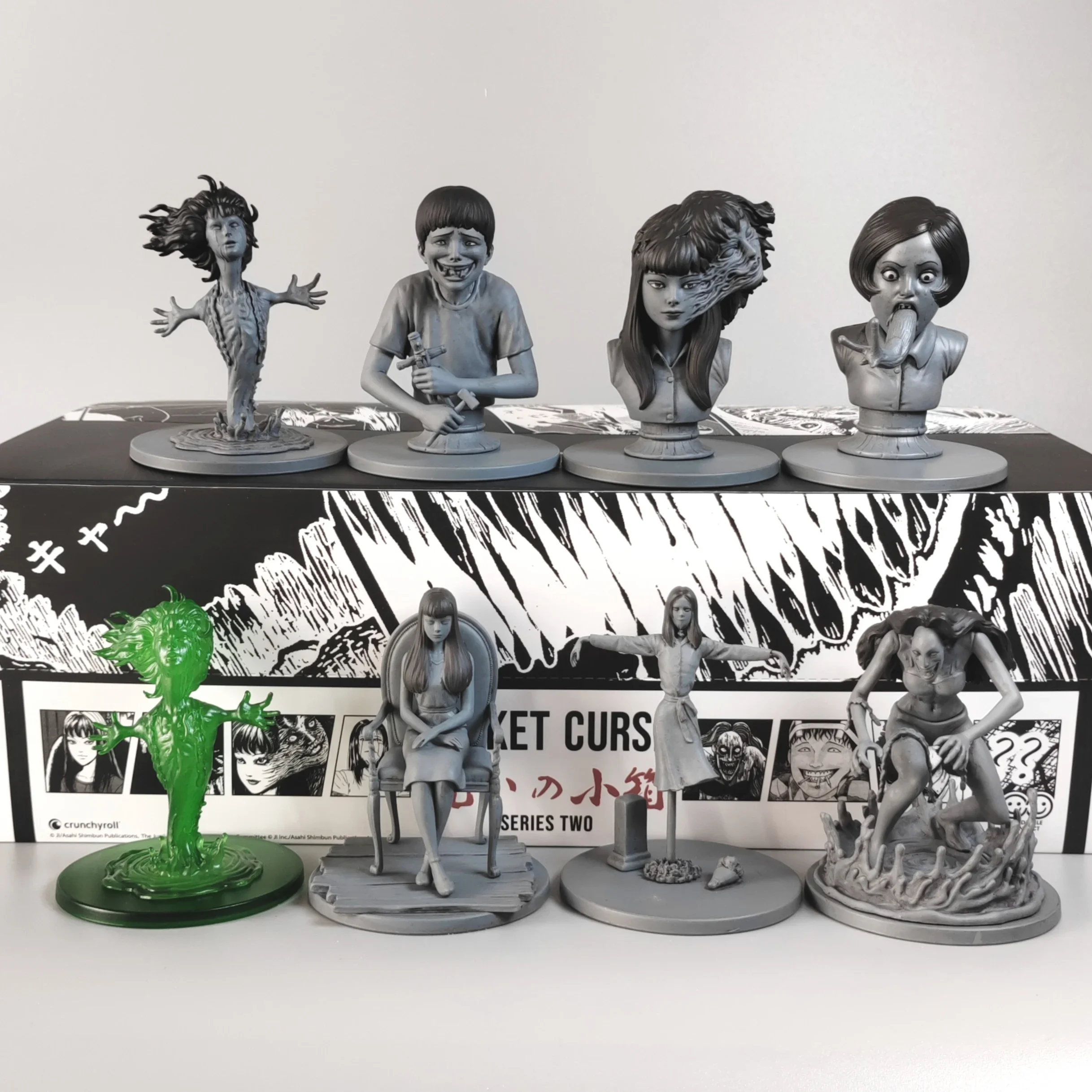 

Original Junji Ito Curse Terror Horror Comic Tomie Slug Girl Figure Blind Box Toy Collection Ornaments Toy Fans Surprise Gifts