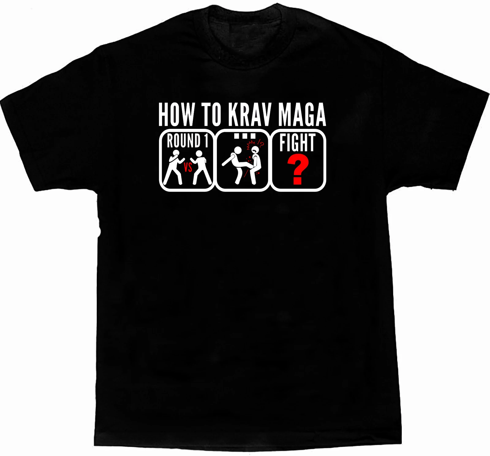 Funny Design How To Krav Maga Mens T-Shirt. Summer Cotton Short Sleeve O-Neck Unisex T Shirt New S-3XL