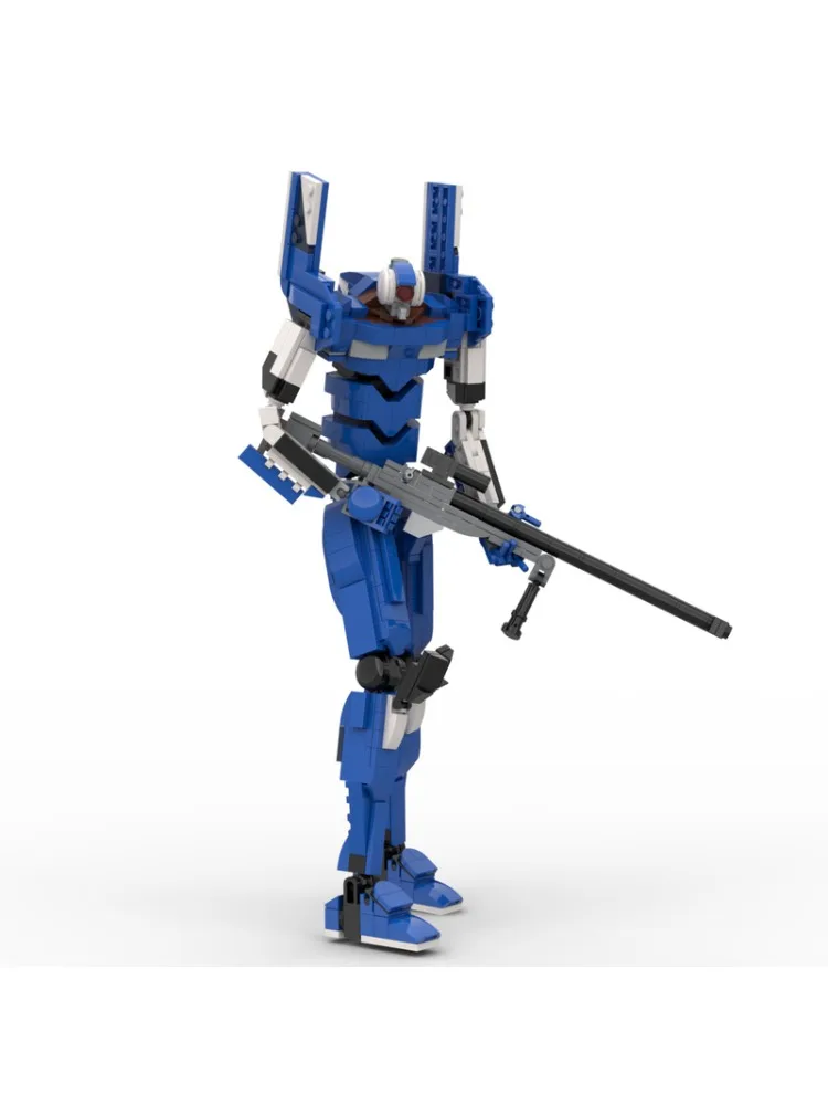 Creatieve Assemblage Serie Bouwstenen 539 PCS Beroemde Anime Unit-00 Humanoïde Mecha Model Speelgoed Prachtige Kerst Display Gift - afbeelding 2