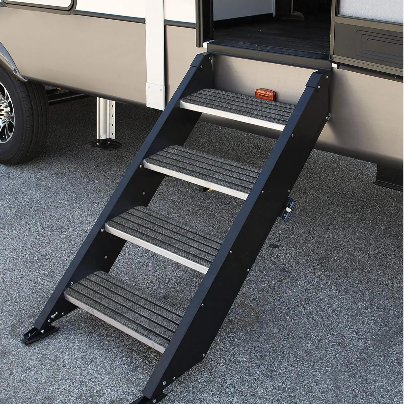 

RV Step Covers 3 Pieces RV Steps Carpet For Outside Weatherproof Non-Slip Rug For Winter Outdoor Deck Campers Trailers Travel