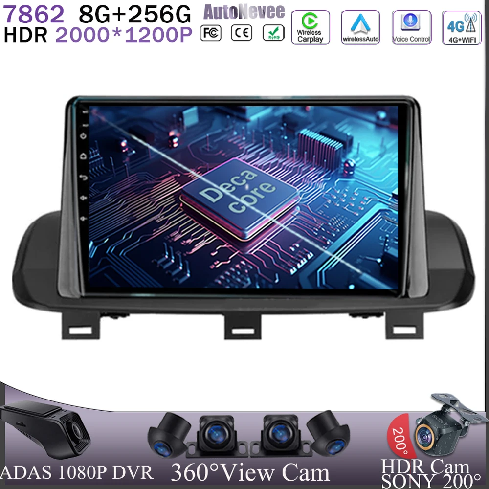 

For Nissan X-Trail Xtrail 4 T33 2021 For Rogue 3 III 2020-2021 Android 13 Auto Radio 5G Wifi Playe BT No 2Din DVD GPS Navigation