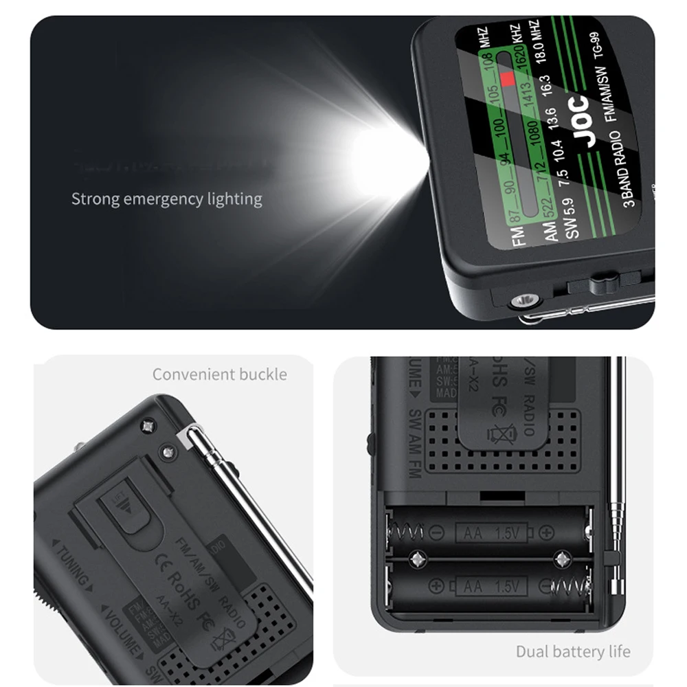 Hot Sale FM Radio Emergency Pocket Radios FM AM SW Type-C