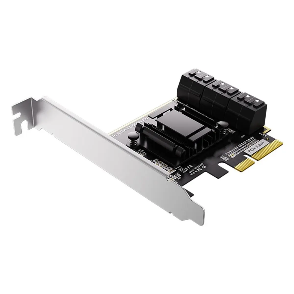 A26Z Pcie to 6Ports SATA 3.0 Controller Card Controller Expansion Card ASM1166 Supports NAS, , and Linux