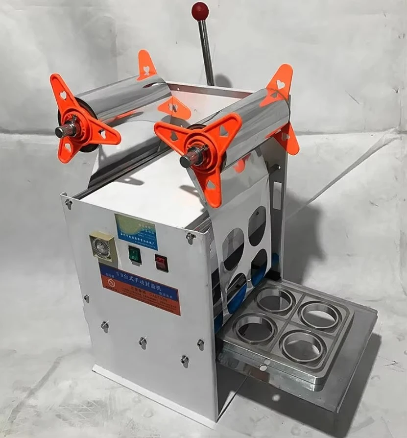 Automatic Bubble Tea Yogurt Plastic Paper Cup Sealer Sealing Machine for Cup