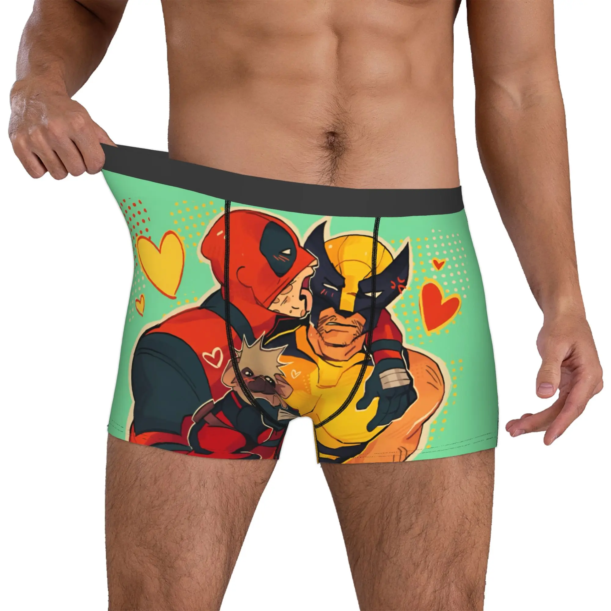

Custom W-Wolverine Art Wallpaper Boxers Shorts Men Briefs Underwear Funny Underpants