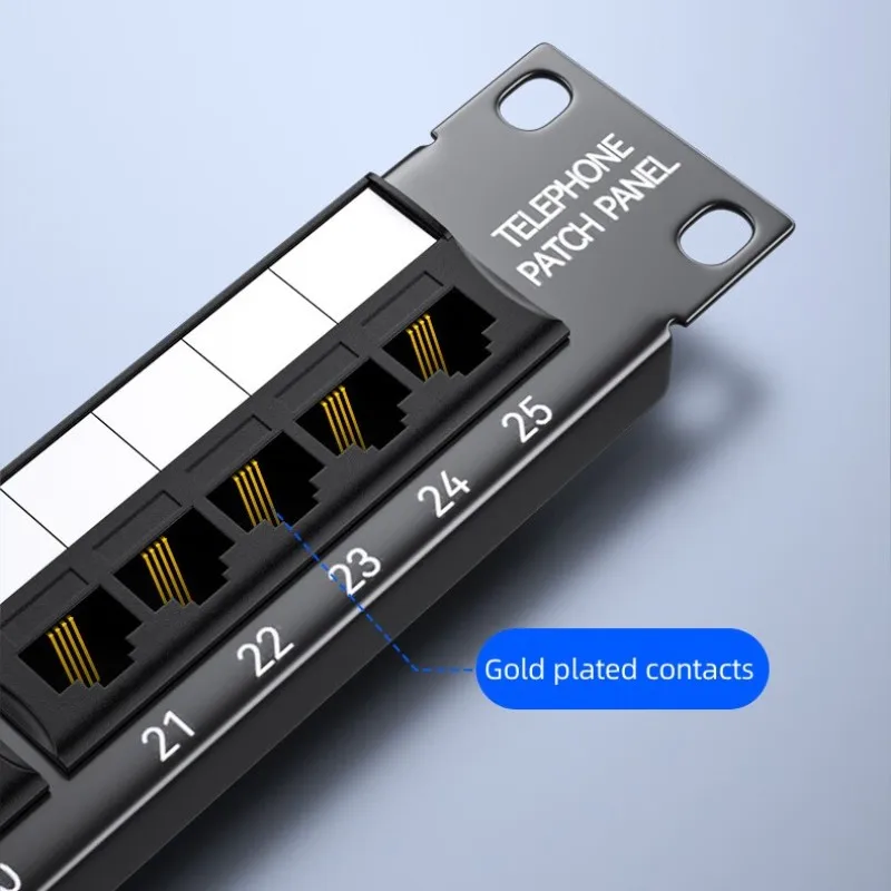 

Сетевой голосовой телефон, 25-портовая патч-панель, 19-дюймовый разъем 1U, сетевая стойка