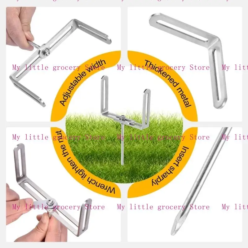 D5BD 2Pcs Rainwater Downspout Bracket Gutter Support Brackets RustProof Stabilizer