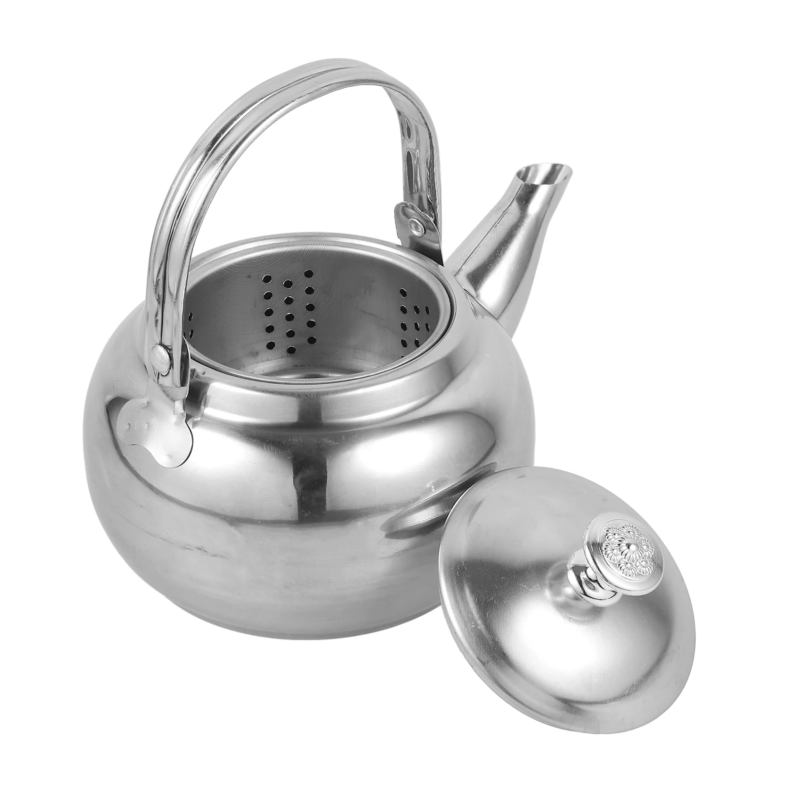 Pot Kitchen Water Boiler Stainless Steel Tea Kettle Metal Teapot Coffee Machines