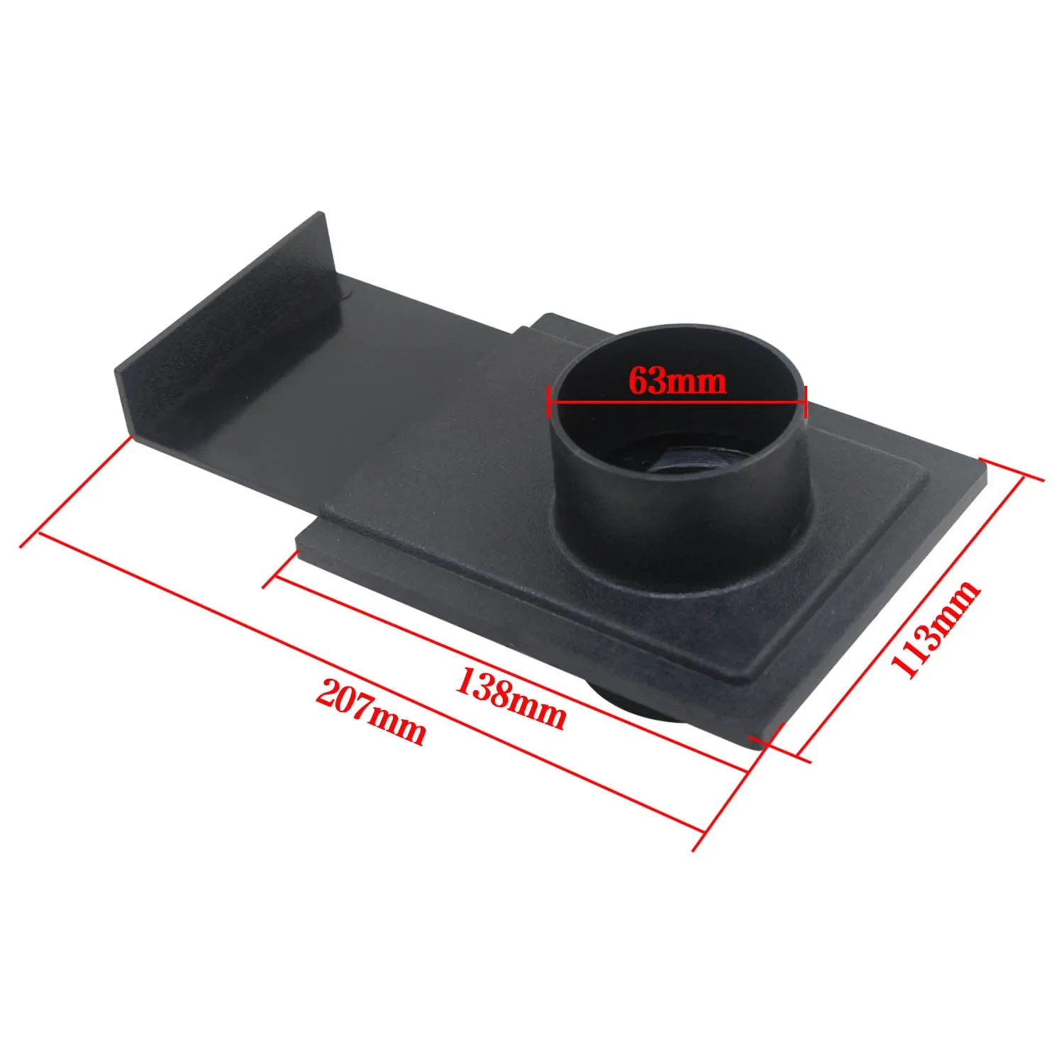Elettrovalvola OD 64mm Dust Collector Hose Switch Valve for Dust Collector Woodworking Shop Slide Gate Woodworking Vacuum Cleaner Altre valvole — dettaglio 1