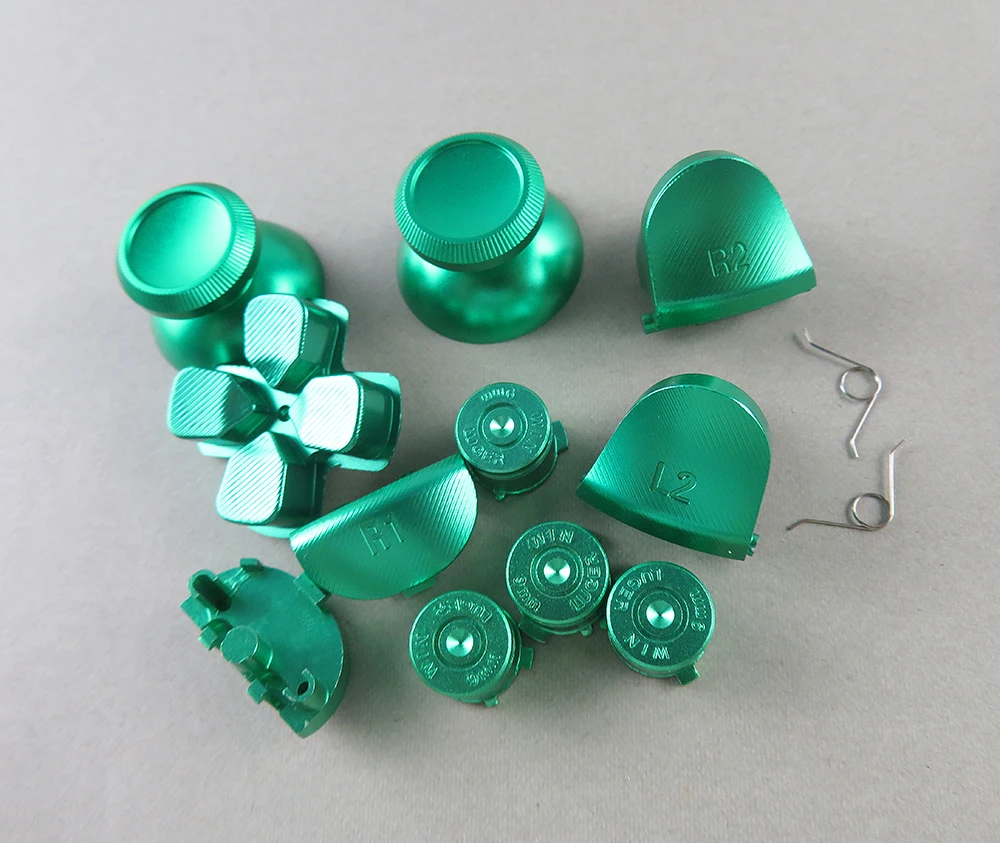 2sets JDS-001 JDS-010 Metall Aluminium L1 R1 L2 R2 Extender Trigger Tasten für PS4 Controller Gamepad Legierung