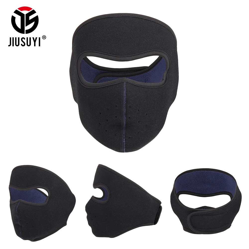 Máscara facial térmica completa para homens e mulheres, bandana de lã, cachecol mais quente, balaclava à prova de vento, forro ajustável do