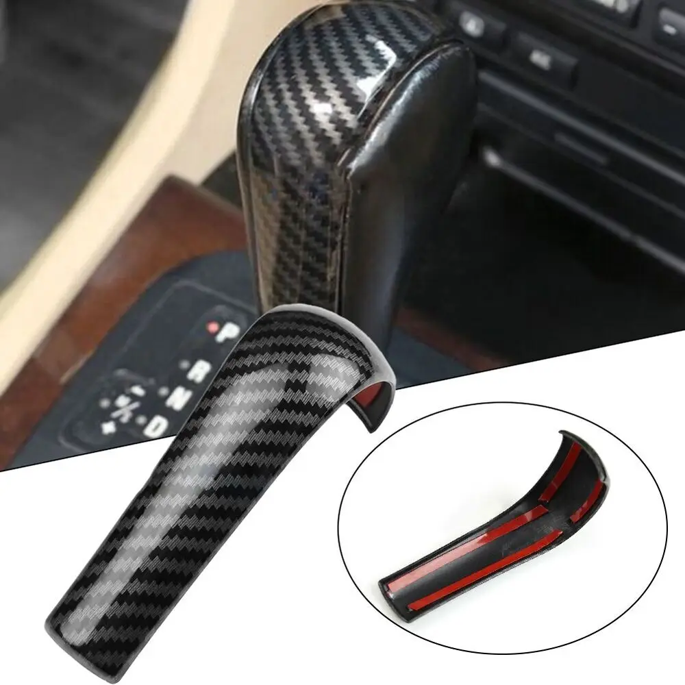 Carbon Fiber Shift Lever Knob Cover Decoration  Suitable For BMW E60 E61 X3 E83 E53