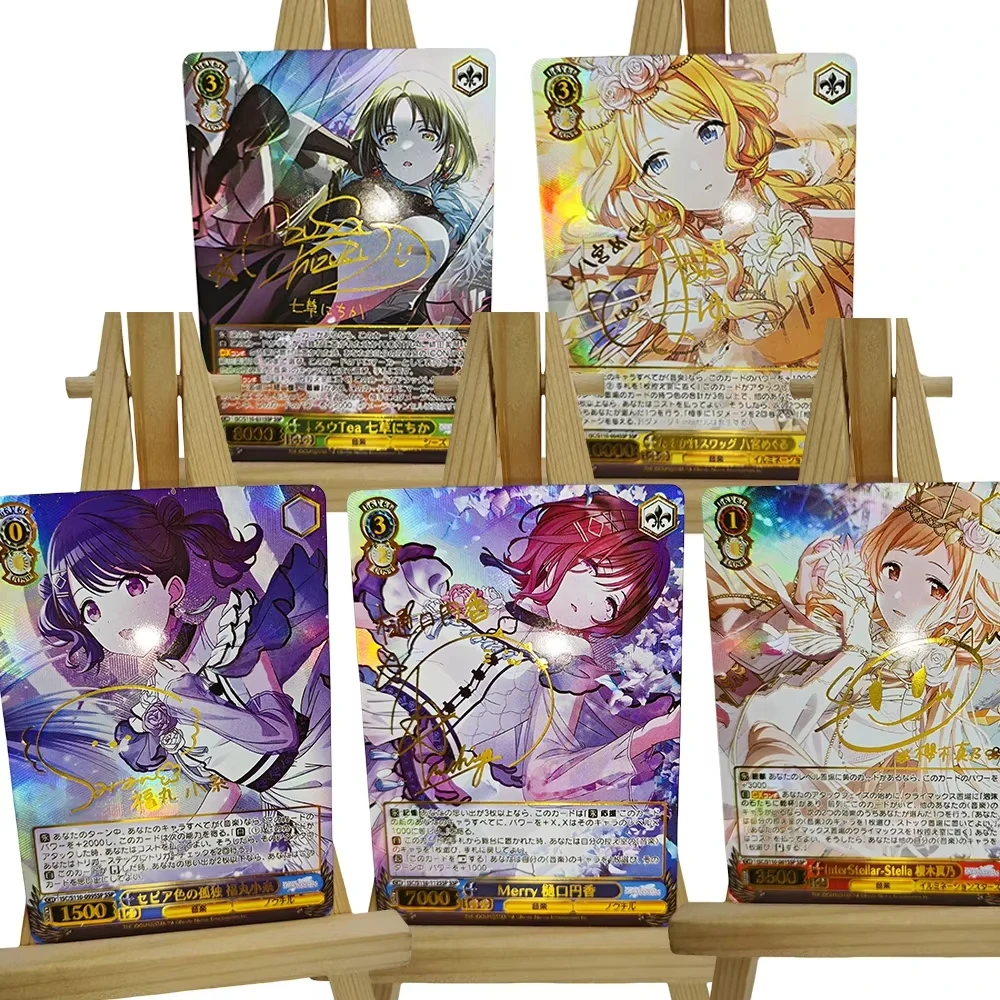 Weiss Schwarz DIY Tokisaki Kurumi Fukumaru Koito Sagisawa Fumika Refractive glitter texture foil stamped signature collectible