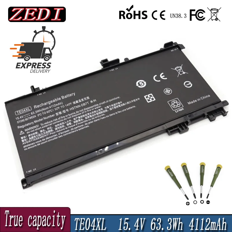 

ZEDI TE04XL Laptop Battery For HP OMEN 15-AX200 15- AX218TX 15-AX210TX 15-AX235NF 15-AX202N 15-BC200 HSTNN-DB7T 905277-855