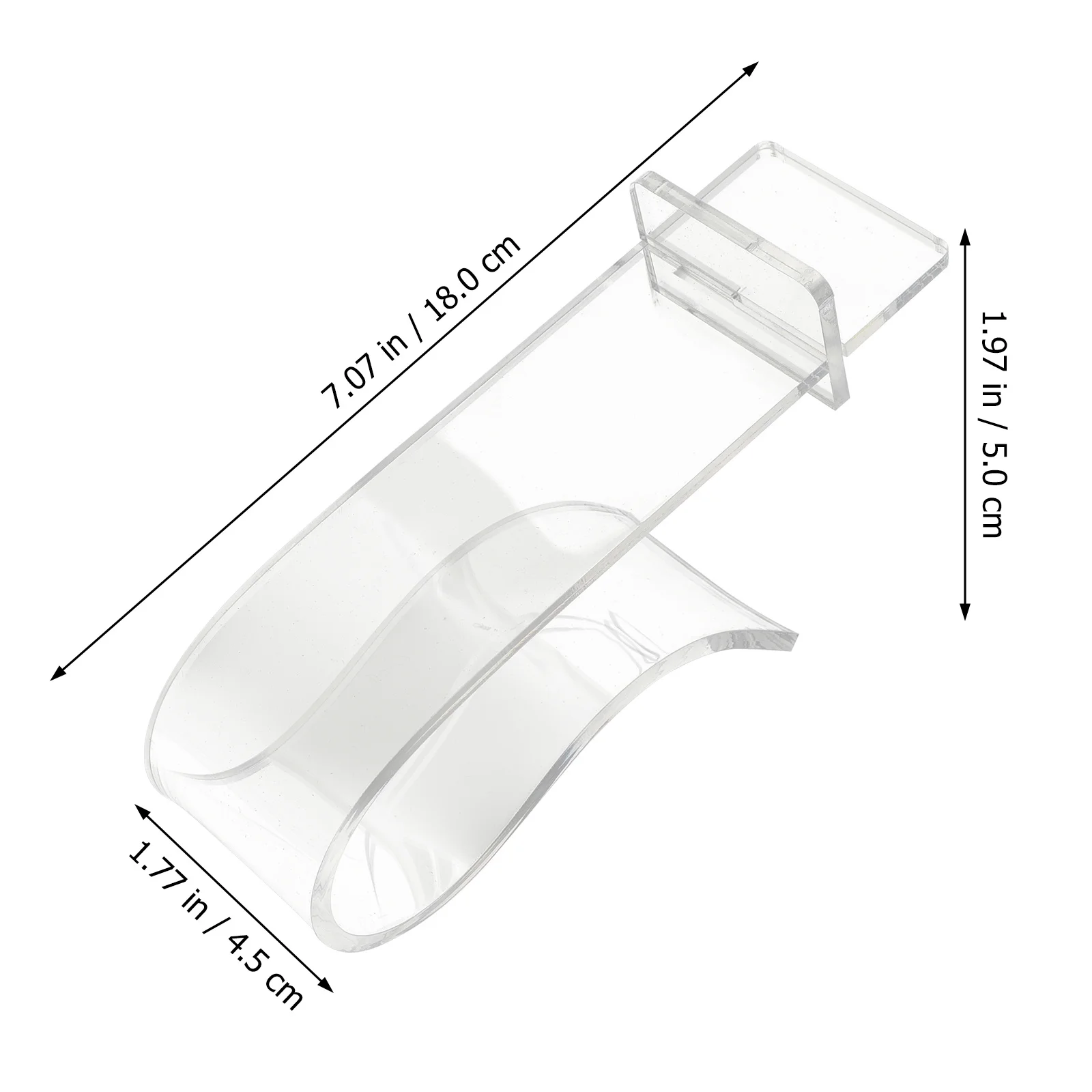 

3Pcs Transparent Acrylic Shoe Display Holder Durable Lightweight Stand for Store Home Sandals Heels Sports Shoes Organizer Rack