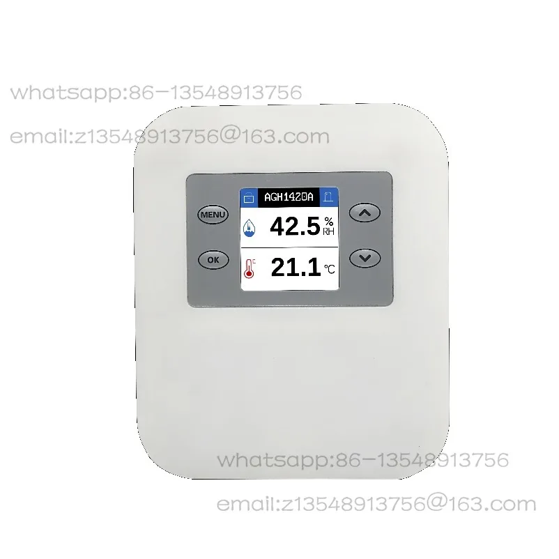 Wall-mounted temperature and humidity transmitter voltage and current type temperature and humidity monitoring sensor AGH1series