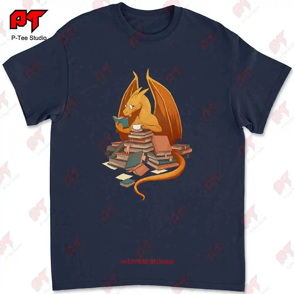 The Librarian S Horde Dragon Books Reading Horde Draco T-shirt NTCD