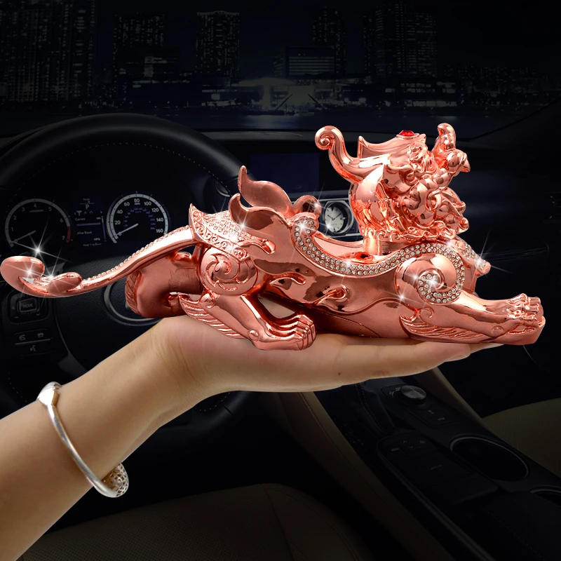 

HOME OFFICE SHOP CAR TOP Efficacious Talisman # Money Drawing GOOD LUCK PI XIU Mythical dragon decorative statue