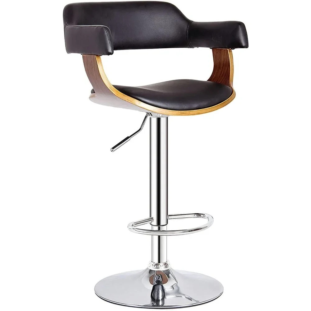 

Bar Stool, Modern Adjustable 360° Swivel Motion and Hydraulic Lift, Adjust Seat Height Range From 24" To 32", Bar Chair