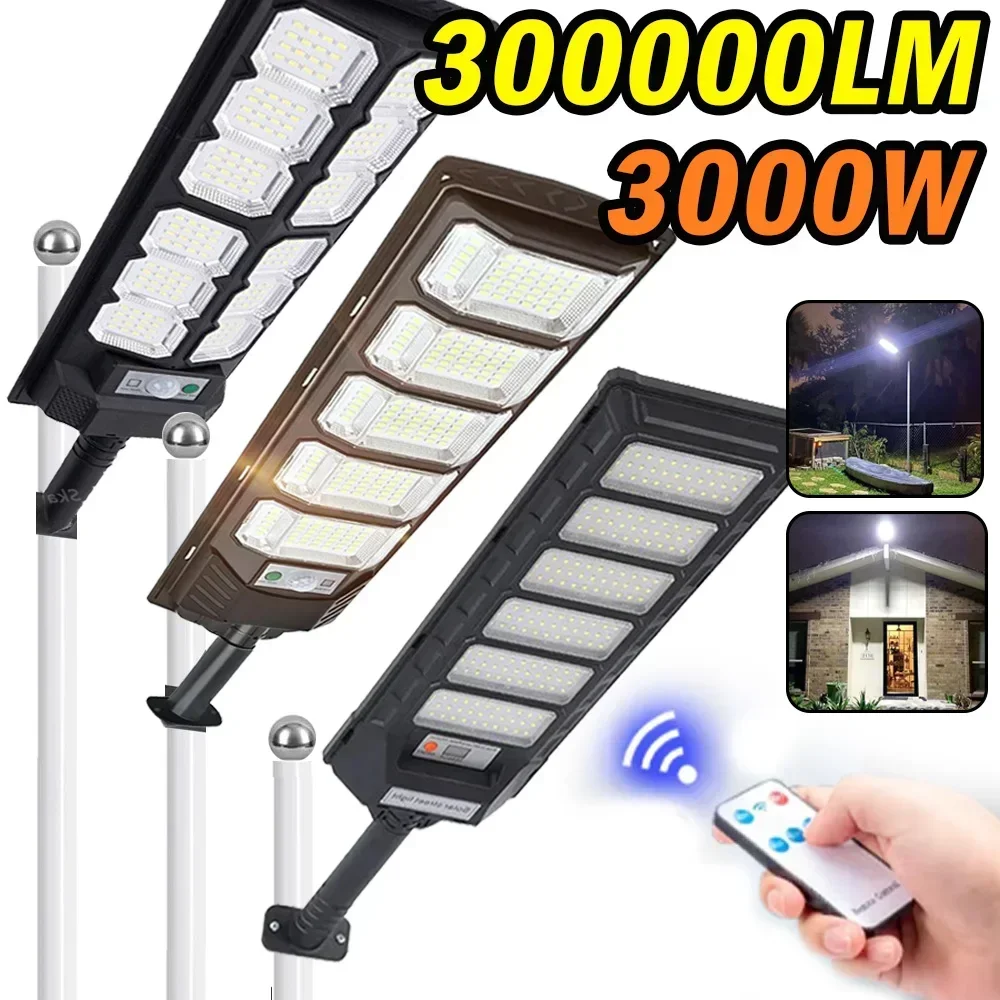 Super Powerful LED Solar Lights Outdoor With Motion Sensor 500㎡ Solar Lamp Ultra Bright Garden Street Light Courtyard Wall Lamps