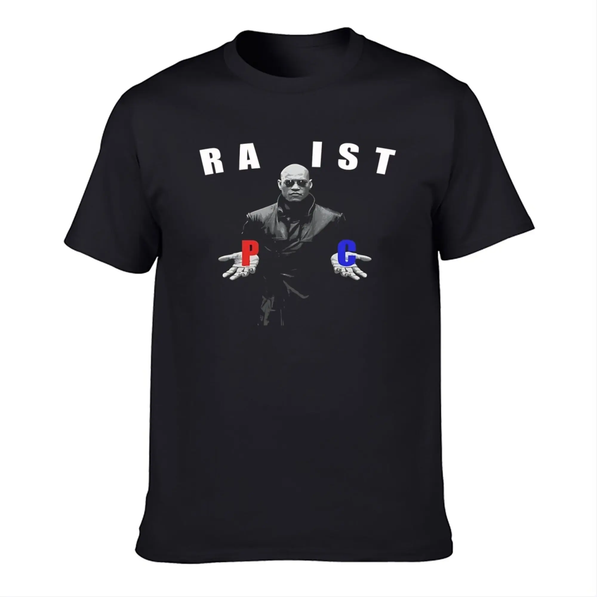 Racist Rapist Morpheus T Shirt Funny Red Pill Or Blue Matrix Meme Gift Tee