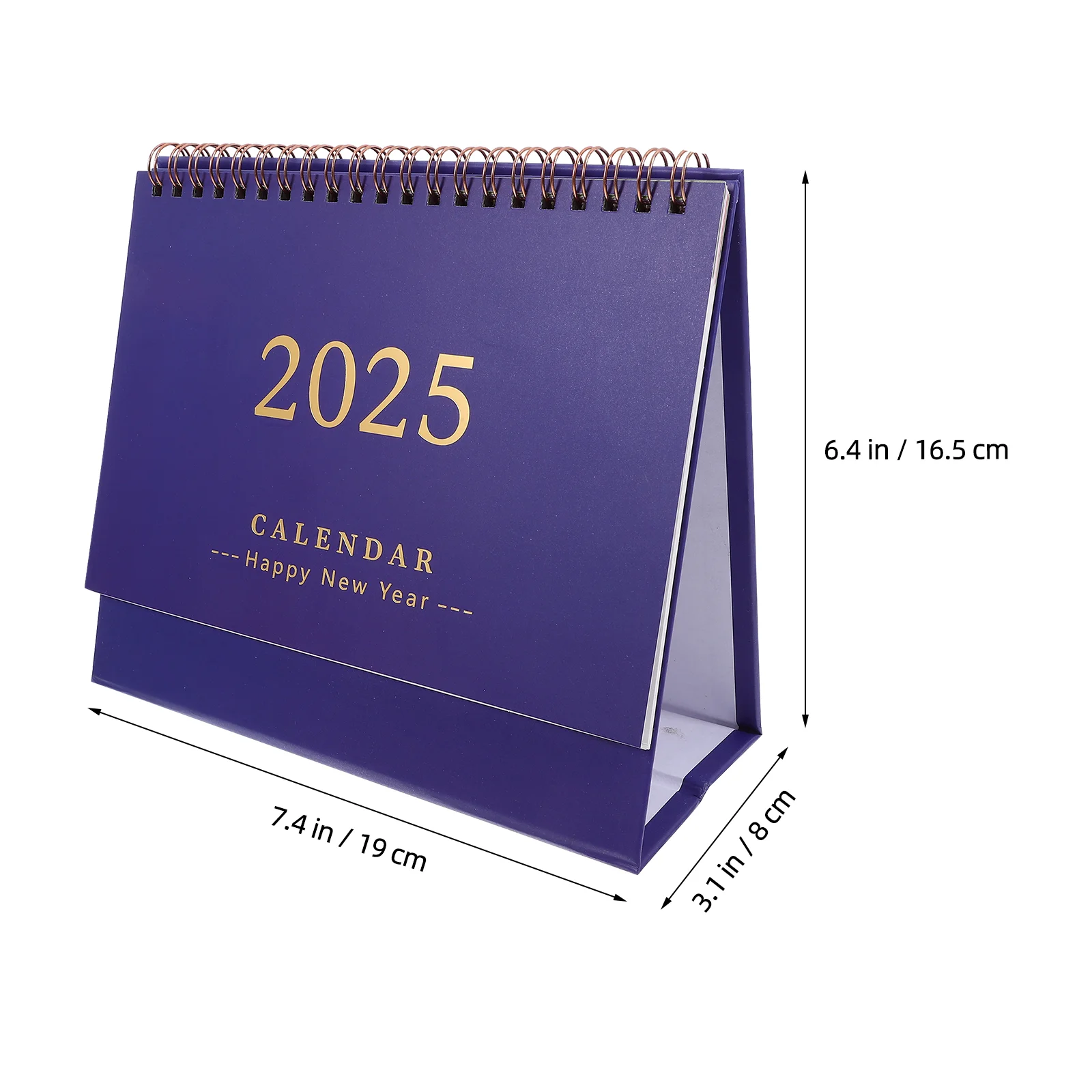 Blank 2025 Desk Calendar Office Advent Calendars Digital Alarm Clock Paper Daily Use Month