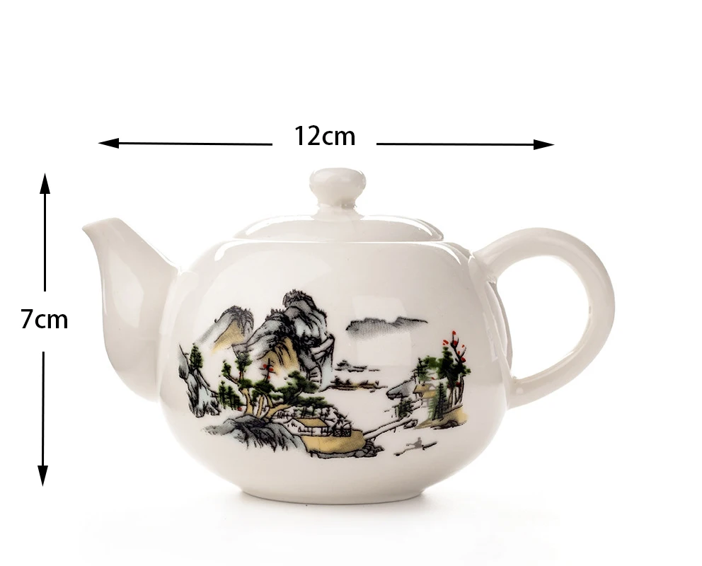 Chinese Kung Fu Tea Pot Dehua Kettle Clay Coffee Teapot Teapot and Cup Set Gaiwan Samovar Coffeeware Teaware Teeware Teware Bar