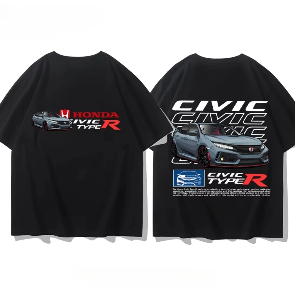2025-verao-honda-civic-manga-curta-camiseta-de-corrida-das-mulheres-dos-homens-retro-motocicleta-serie-impresso-solto-manga-curta