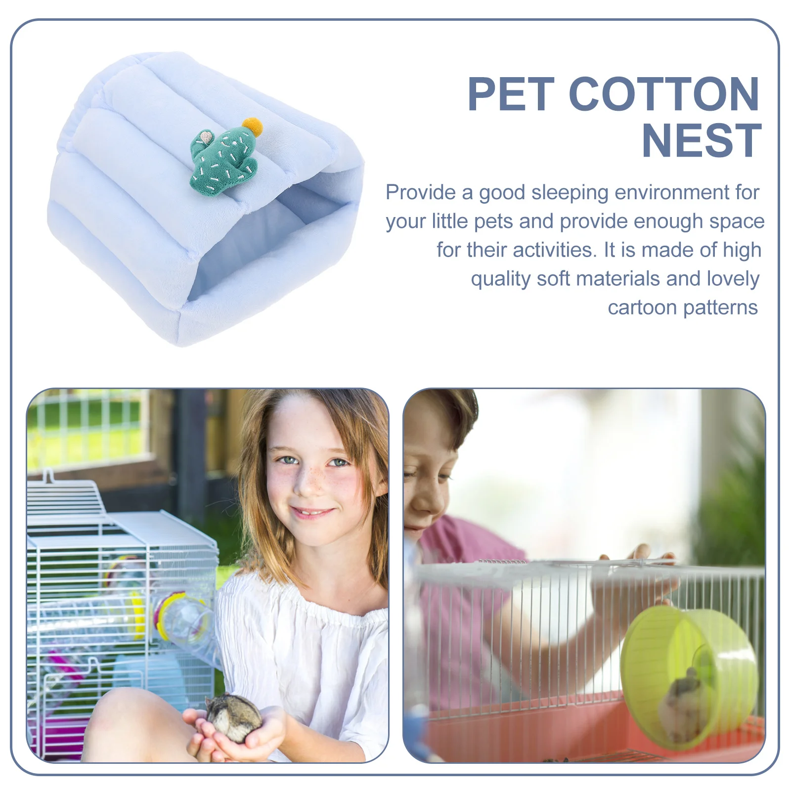 

1Pcs Warm Cotton Nest Winter Hamster House Small Pet Sleeping Bed Comfortable Rest Nest for Hamster Mice Squirrel