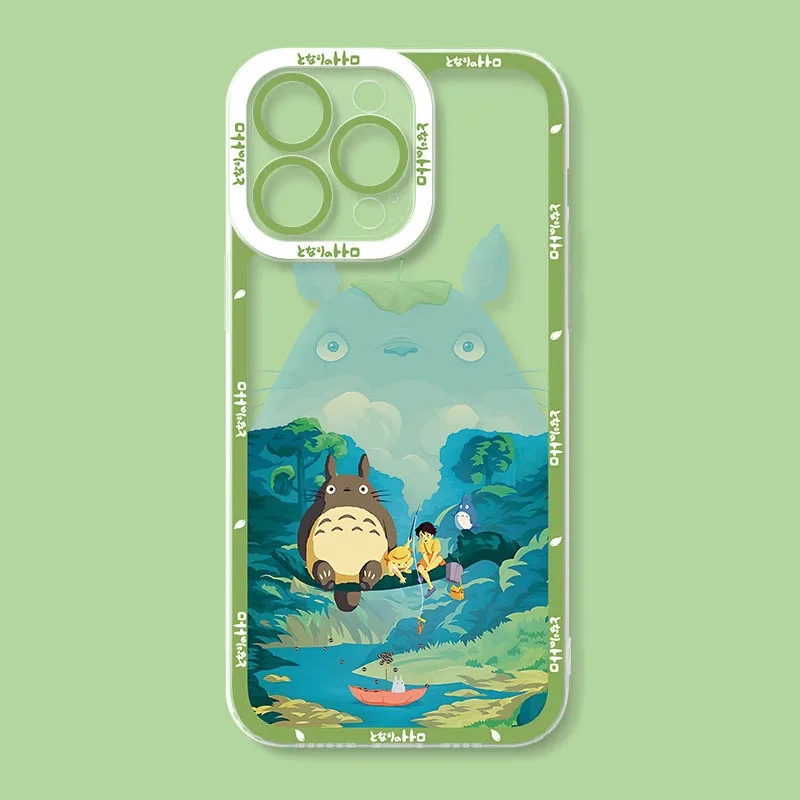 Casing Ponsel Anime T-Totoro Gemuk Lucu untuk Xiaomi Redmi Note 14 13 12 11 Pro Plus 10 9 9S 8 Pro 4G 5G Sampul Belakang Silikon Lembut