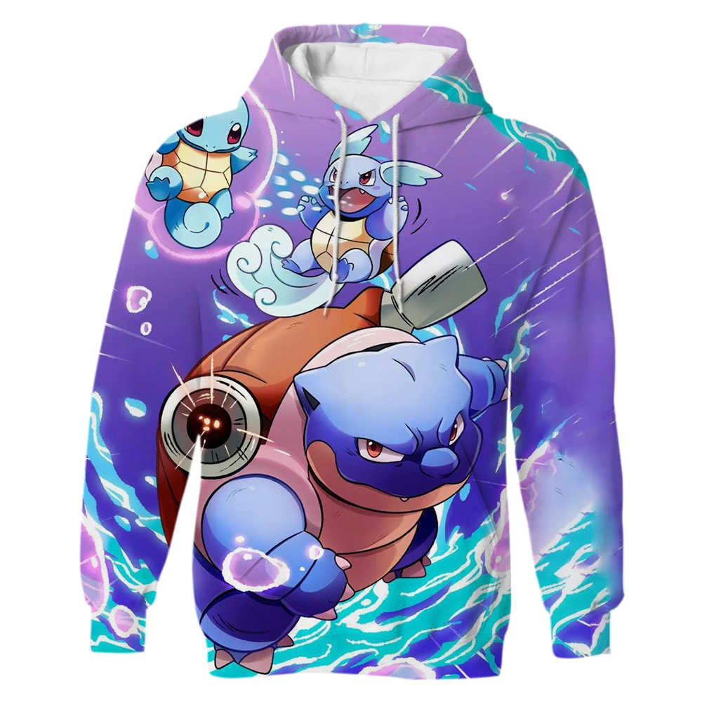 

New Spring girl Hoodie Pokémon Cartoon Hoodie 3d Printing Pullover Boy Fashion Streetwear Pokémon Costume Top