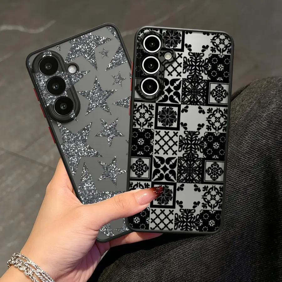 Phone Cover Case for Samsung Galaxy A73 A33 A34 A36 A53 A54 A52S A72 A17 A52 A35 A56 A55 A16 A15 A14 A23 Carpet Patterns