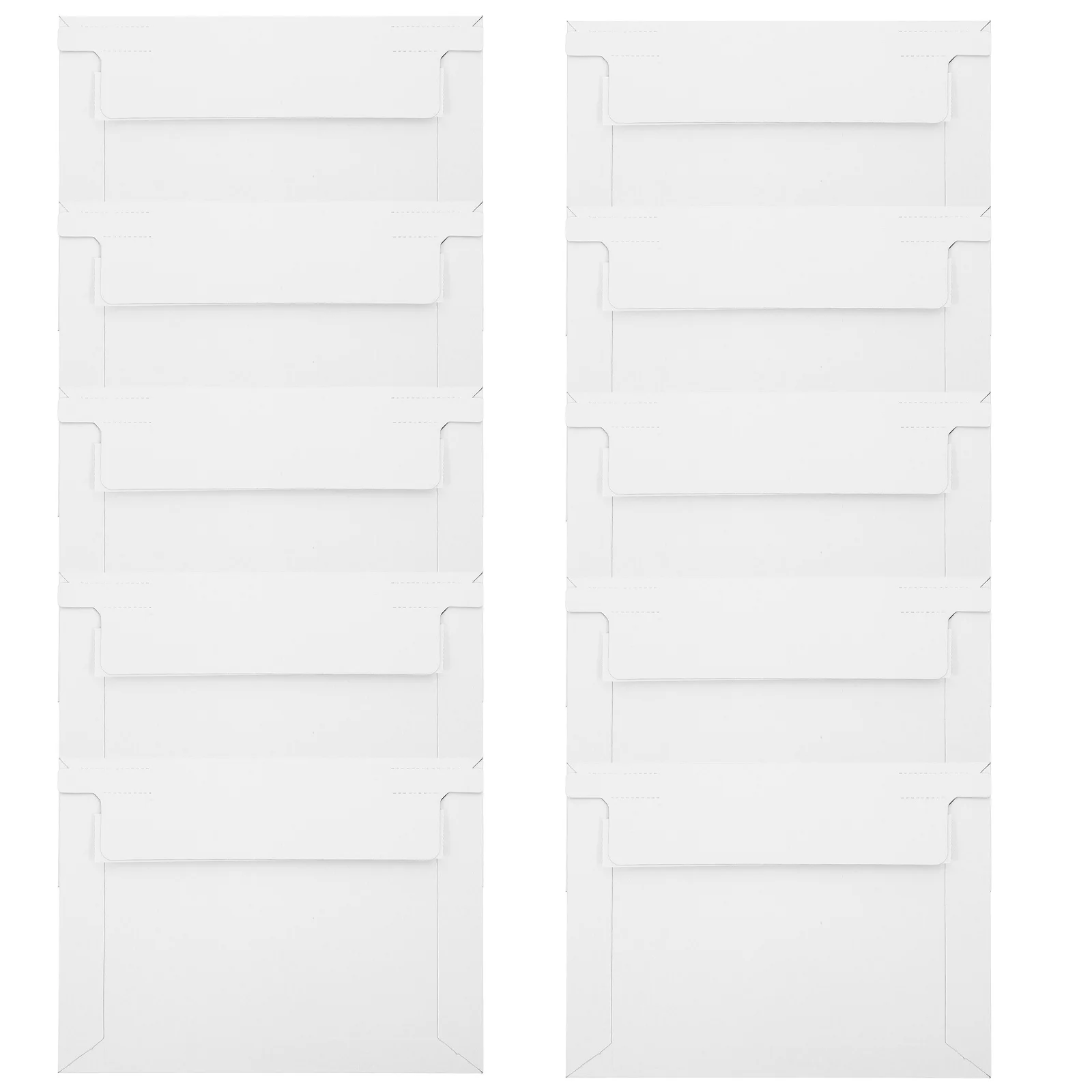 100Pcs Document Envelopes Self-Sealing Thickened Cardboard Mailing Bags for Shipping Invitations Photos Storage