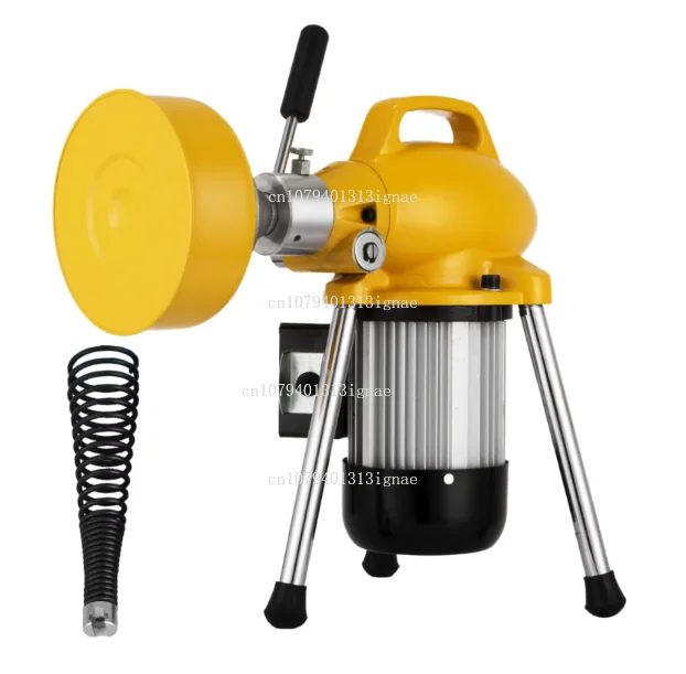 

GQ-80 Electric Snake 20-200mm Drain Pipe Washing Machine New Use Status Plastic Metal Material Core Motor Components