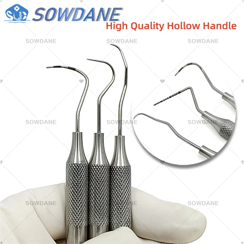 

Стоматологический пародонтальный зонд с полой ручкой и скалером, зонд для корневых каналов Explorer, стоматологический эндодонтический инструмент, инструмент из нержавеющей стали