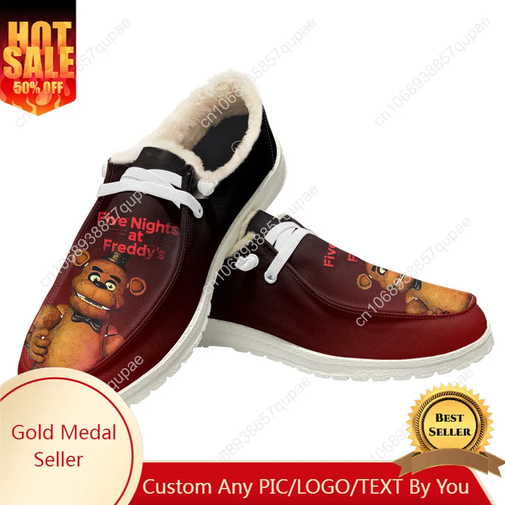 

Fnaf F-Freddy At Game N-Nights F-Five Plush Flat Shoes Breathable Outdoor Sneakers Lightweight Shoes Custom Shoes Footwear Shoe