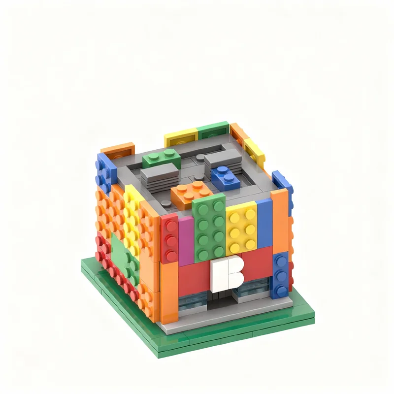 182pcs MOC City Microscale Store Blocko S The Simpsons Model Building Blocks Construction DIY Idea Birthday Christmas Gifts Toy