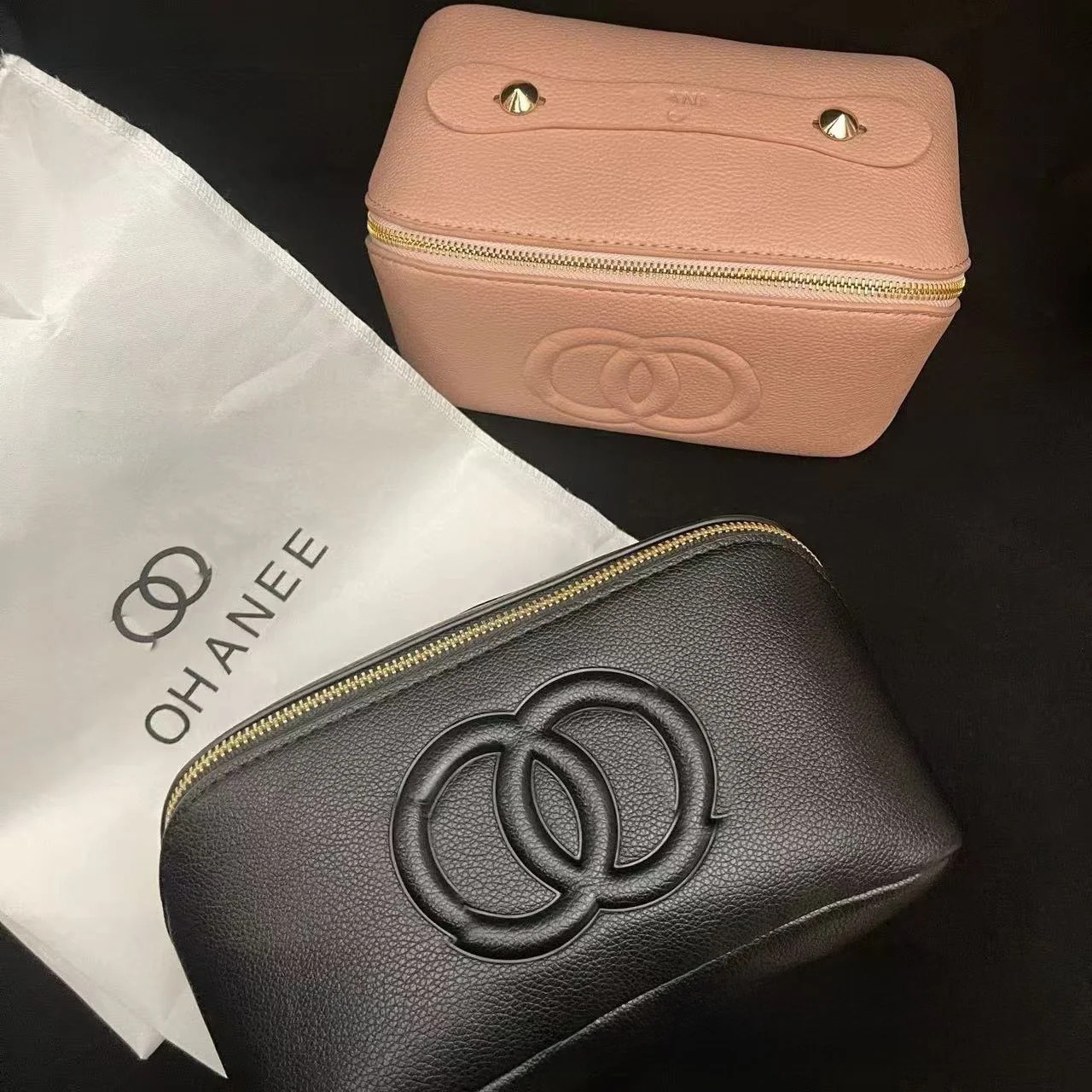 Bolsa de maquillaje de gran capacidad, bolsa de almacenamiento de artículos de tocador de viaje, regalo VIP, bolsa de almacenamiento de cosméticos especial transfronteriza, PU de Color puro